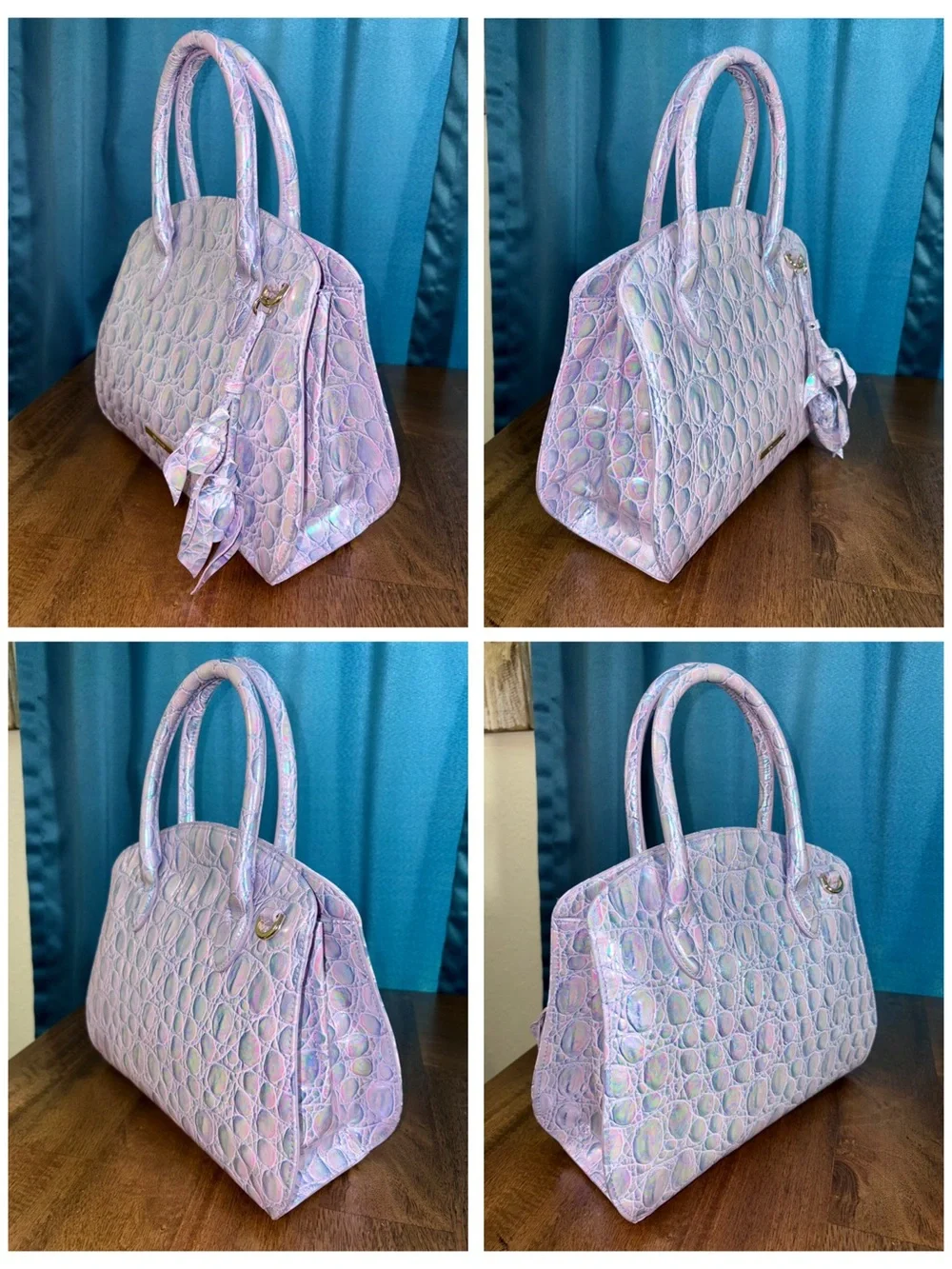 Brahmin EUC Rosetta - Lavender Dewdrop - Iridescent - Exclusive Design